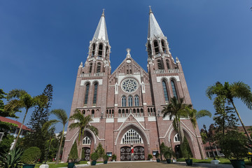 Fototapeta na wymiar Saint Mary's Cathedral at Yangon, Myanmar