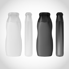 Shampoo Bottle isolated on white background for design.
