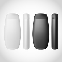 Shampoo Bottle isolated on white background for design.