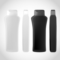 Shampoo Bottle isolated on white background for design.