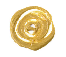 Mustard isolated on white