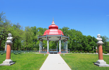 Gazebo in Tower grove park Saint Louis