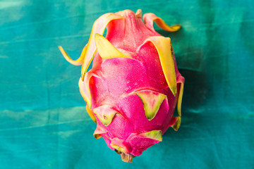 dragon fruit on a blue background