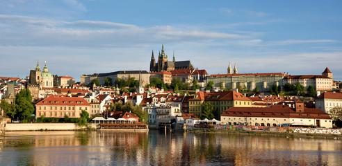 Naklejka na ściany i meble The beautiful landscape of the old town and the Hradcany (Prague