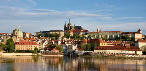 Poster Het prachtige landschap van de oude stad en de Hradcany (Praag © anko_ter