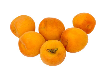 Apricot fruit isolated on white background