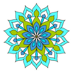 Mandala. Template Circular Ornament