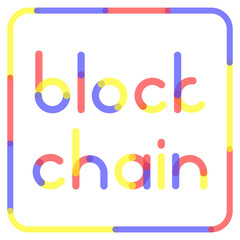 blockchain rounded letters