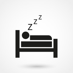 sleep icon vector