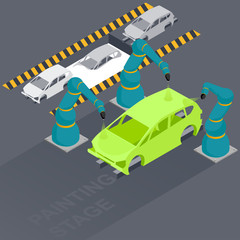 stage car paint factory