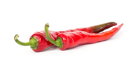 red hot chili pepper isolated on a white background