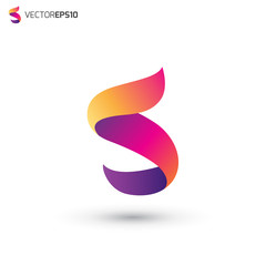 Abstract Letter S Vector Logo