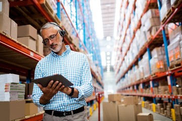 Man using technology 