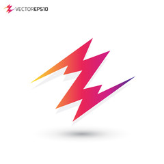 Abstract Thunder Letter Z Logo