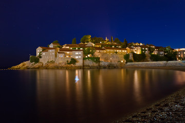 Naklejka premium Island Sveti Stefan - Montenegro