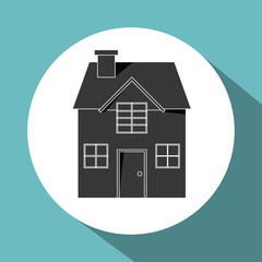 Home design. House icon. Isolated illustration