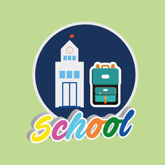 Education design. school icon. isolated illustration , vector