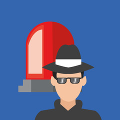 Insurance design. Safety icon. Isolated illustration