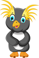 cute king penguin cartoon