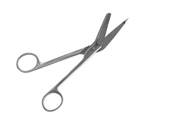 Medical clamp on a white background