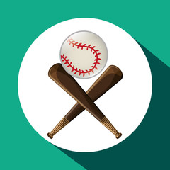 Baseball design. sport icon. Isolated image