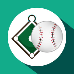 Baseball design. sport icon. Isolated image