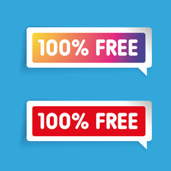 100 percent free label