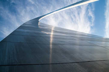 Gateway Arch in St. Louis and sky