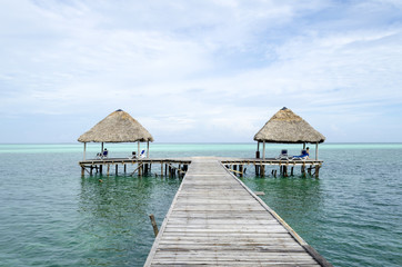 Pasarela Hemingway dock in Cayo Guillermo - Ciego de Avila Province, Cuba.