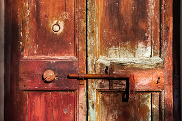 old lock door