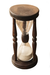 Old isolated hourglass