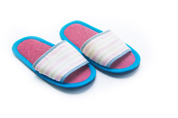 old shoe on white background