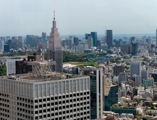 Tokyo aerial skyline from Shinjuku