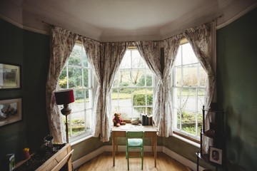 Front of an empty room 