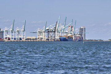 Fototapeta na wymiar Port of Miami, Florida