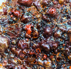 Rust texture for background.