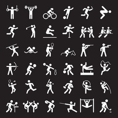olympic icons black