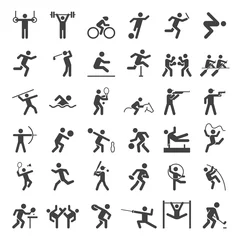 Deurstickers olympic icons © graphixmania
