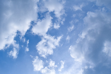 The vast blue sky and clouds sky
