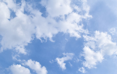The vast blue sky and clouds sky