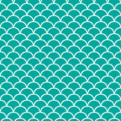 seamless Traditional japanese seigaiha ocean wave pattern