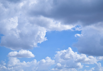 Obraz na płótnie Canvas blue sky with clouds background