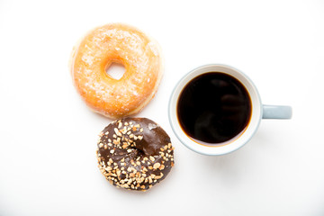 coffee and doughnut