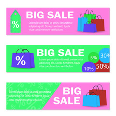 Big sale banners