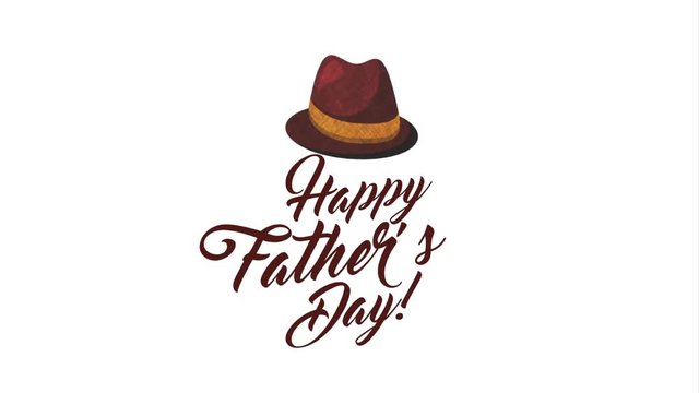 happy fathers day design, Video Animation