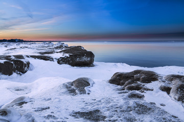 Obraz premium Ice-rock formation