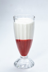 dessert with strawberries