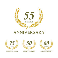 Anniversary  label. Anniversary decorative 