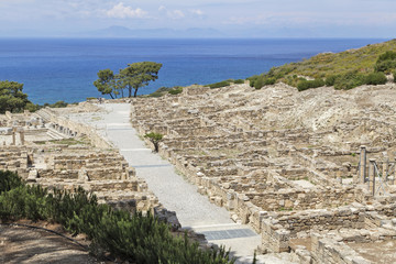 Участок акрополя античного Камира. Родос. Греция