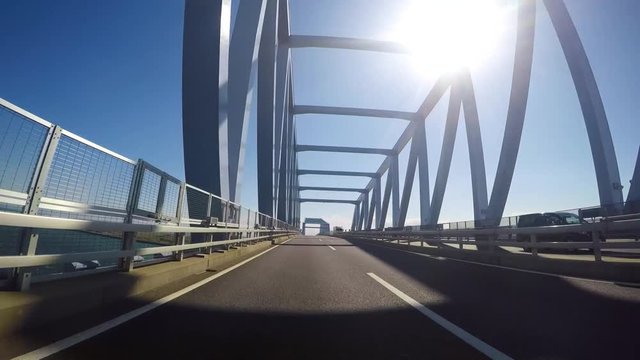 東京の車窓/東京ベイエリア付近の車載映像